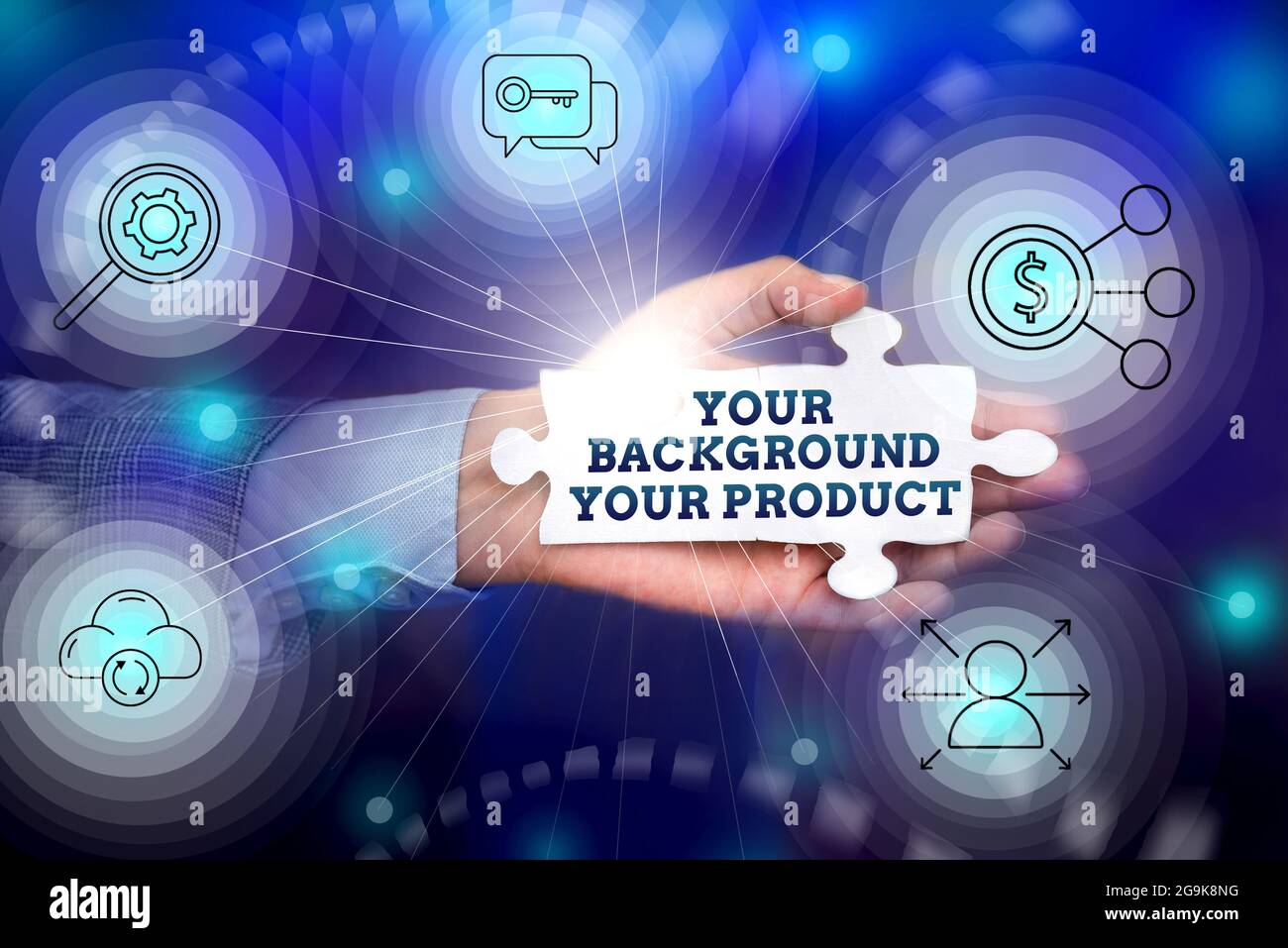 Conceptual display Your Background Your Product. Concept meaning