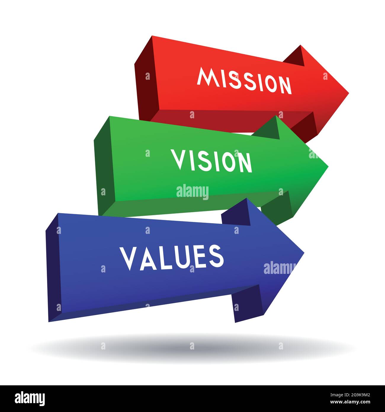 mission-vision-values-concept-arrows-graphics-vector-illustration