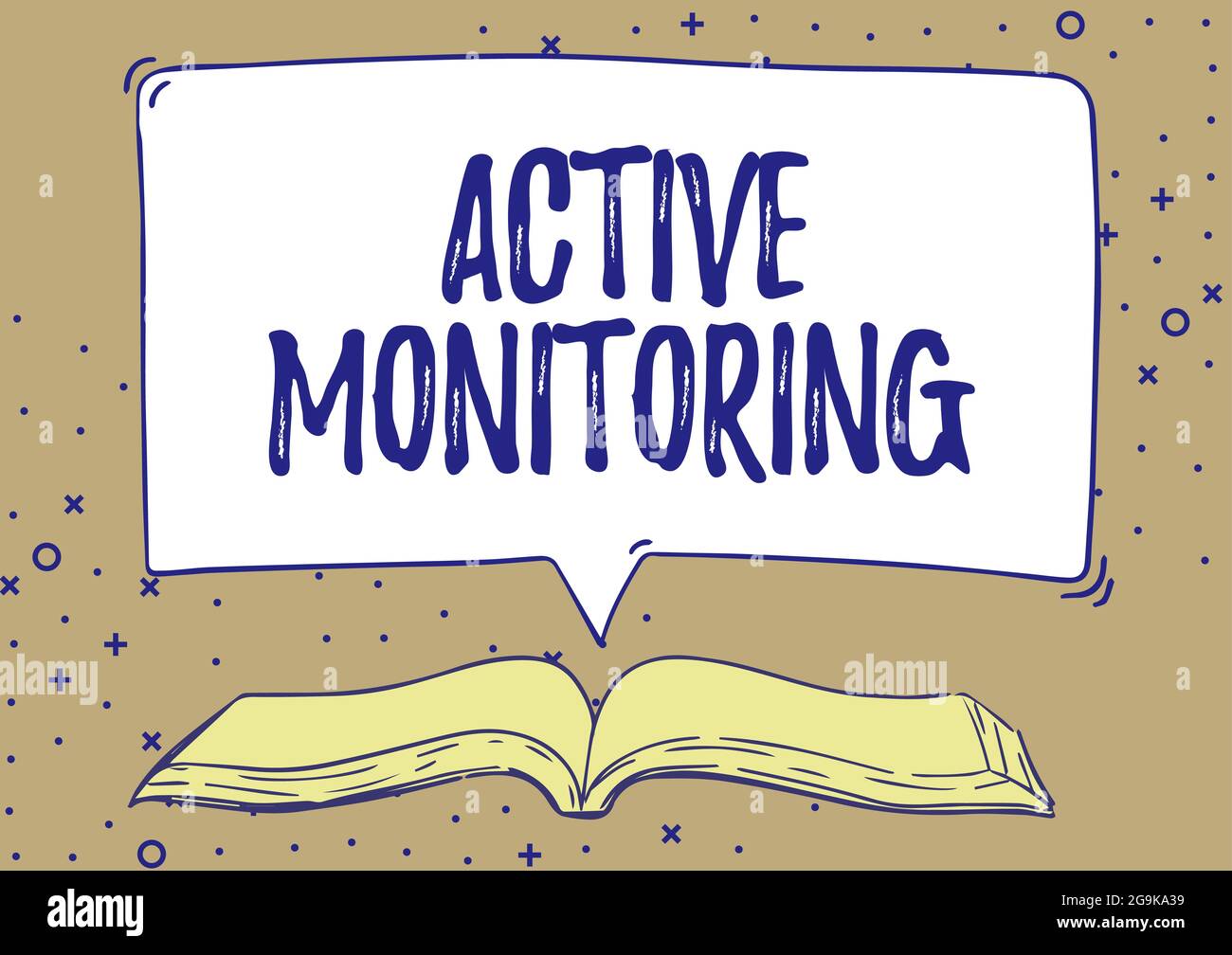 Conceptual caption Active Monitoring. Concept meaning person incharge