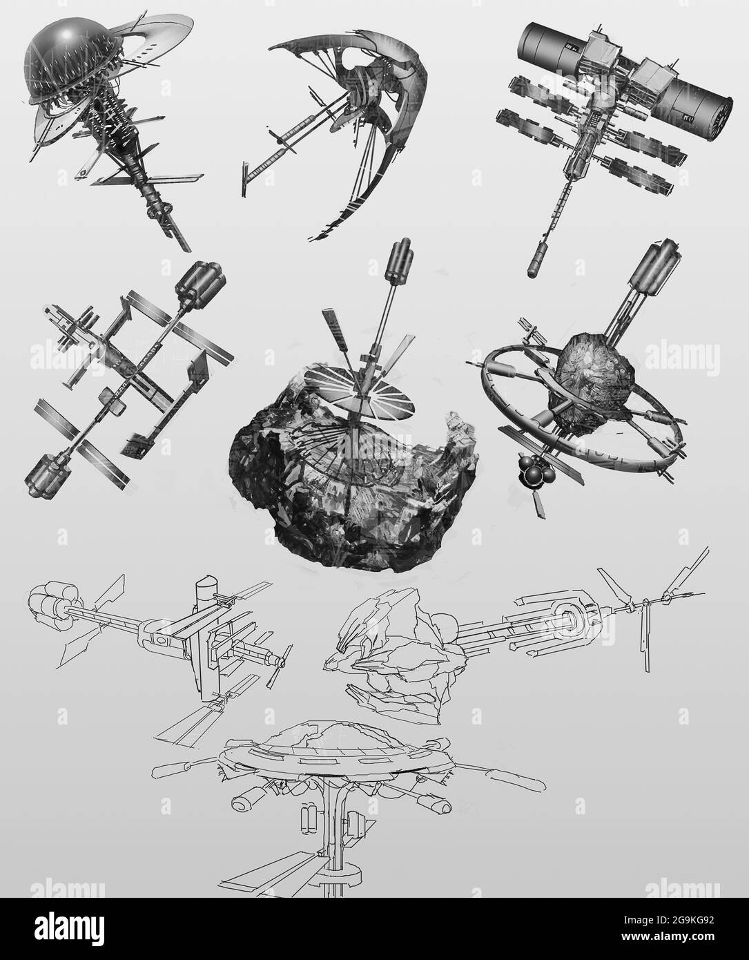 Download HD Drawing Space Shuttle  Space Station Drawing Transparent PNG  Image  NicePNGcom