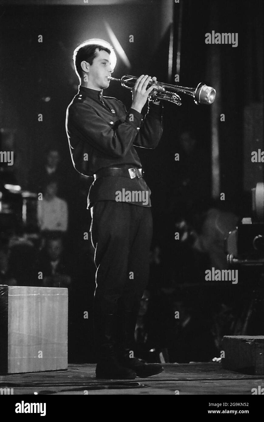 Gunars Rozenbergs performing at the Tallinn Jazz Festival, 1967 Stock Photo