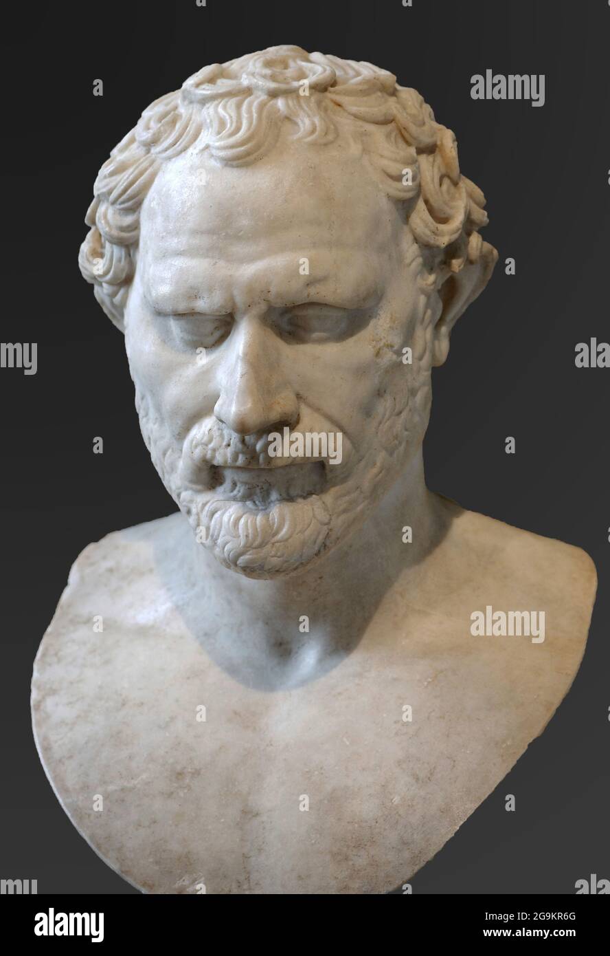 6885. Demosthenes, statesman and orator of ancient Athens, c. 4th. C. BC. Stock Photo