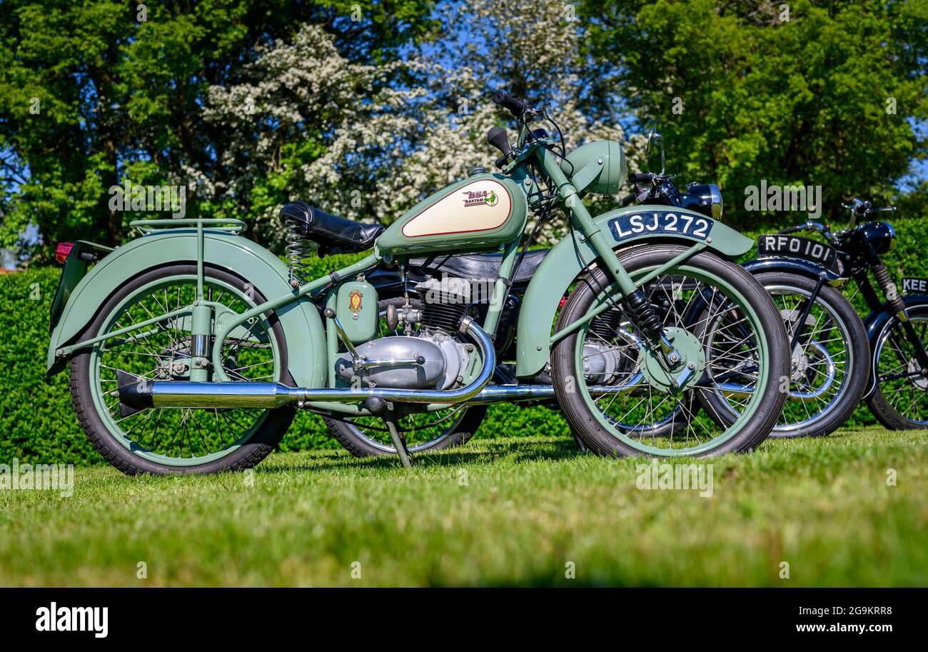 The 1955 D1 125cc BSA Bantam Motorcycle in original Mist Green