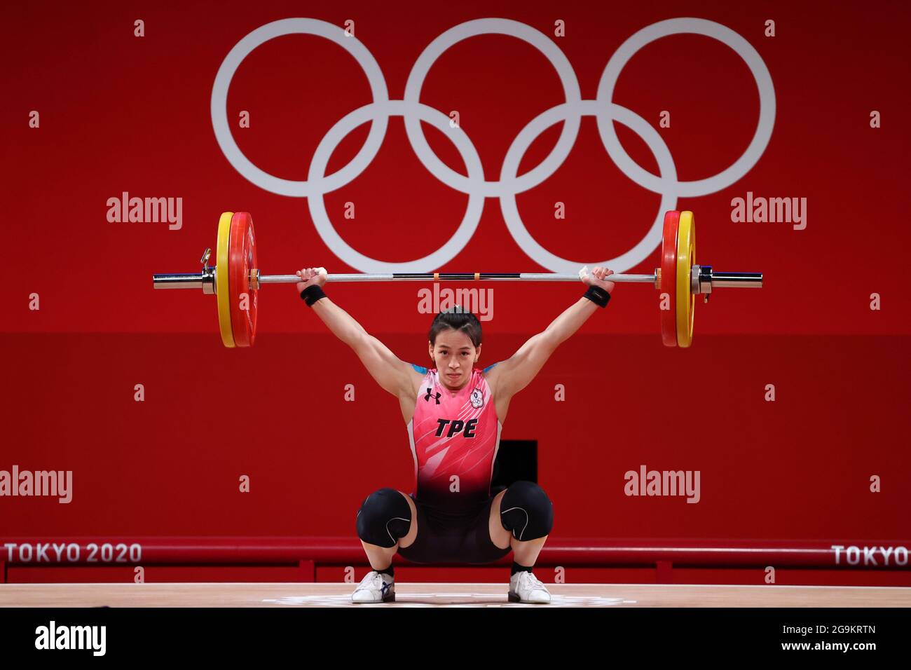 Gewichtheben Olympia 2020 Foto sig. GOLD 2 TPE KUO Hsing-Chun 