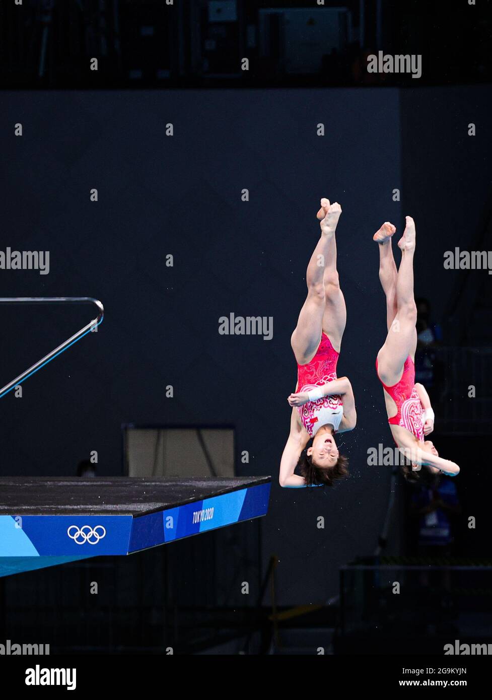 Tokyo, Japan. 27th July, 2021. Chen Yuxi and Zhang Jiaqi of China ...