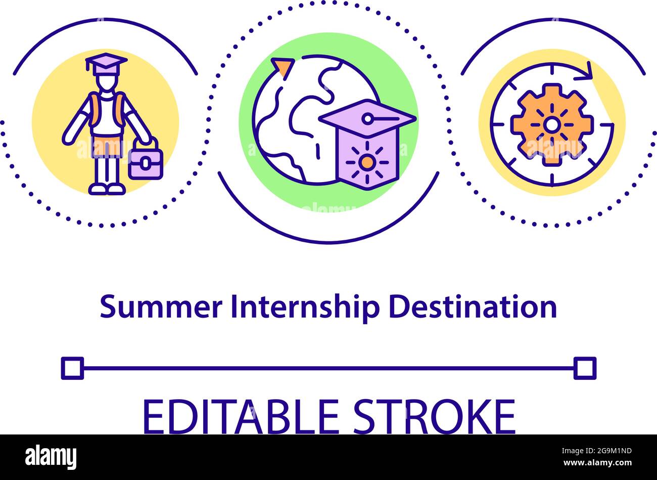 Summer internship destination concept icon Stock Vector Image & Art Alamy