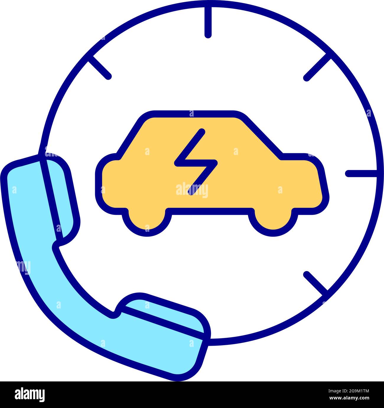 EV trades RGB color icon Stock Vector Image & Art - Alamy