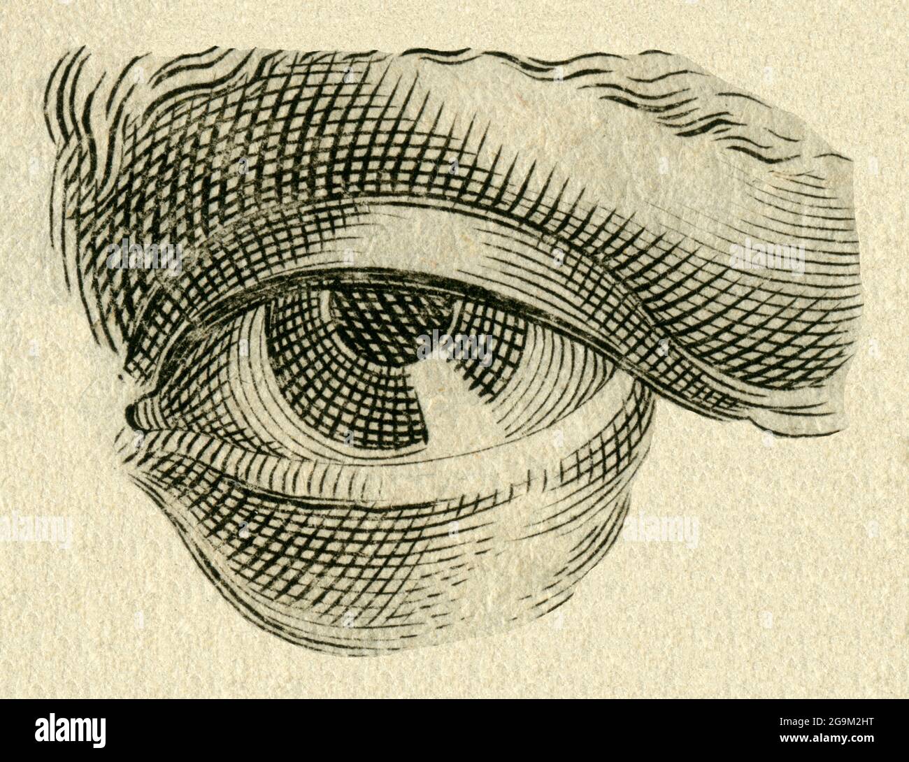 Europe, body support " the Eye", artist unknown, copperplate engraving, around 1700 , ARTIST'S COPYRIGHT HAS NOT TO BE CLEARED Stock Photo