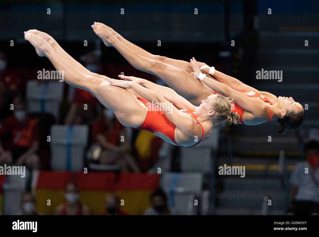 Tokyo, Japan. 27th July, 2021. Jessica Parratto and Delaney Schnell of