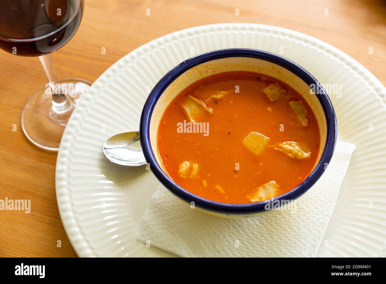 Broth Olla Morellana with beans and vegetables, dish of Spanish cuisine Stock Photo Alamy