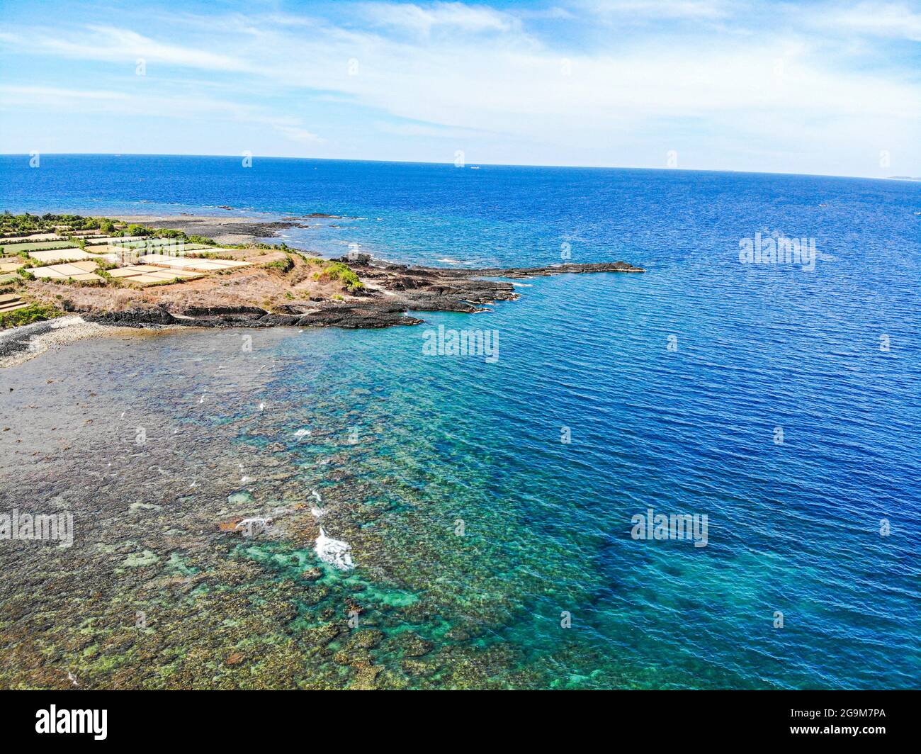 Nice Ganh Yen cap in Quang Ngai province central Vietnam Stock Photo
