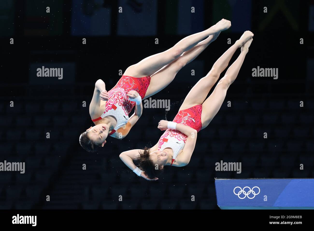 Tokyo, Japan. 27th July, 2021. Chen Yuxi & Zhang Jiaqi(CHN) Diving Women