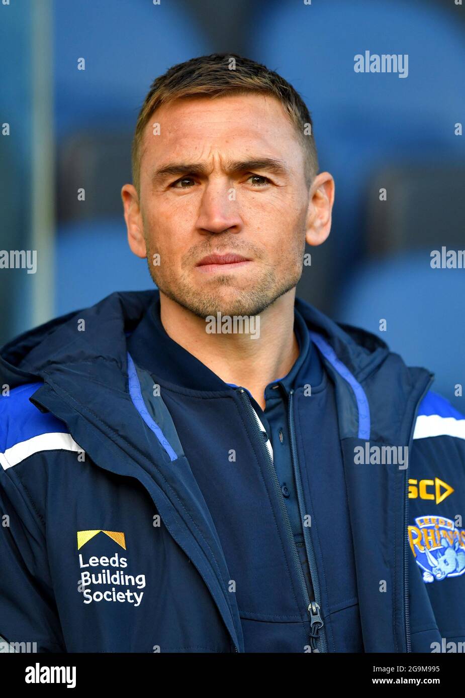 File photo dated 12/01/20 of Leeds Rhinos director of rugby Kevin Sinfield who will quit his role as Leeds Rhinos' director of rugby after Sunday's Super League game at home to Warrington. Sinfield, who is the most successful captain in the club's history, announced on June 17 that he would leave the club at the end of the season, largely due to dissatisfaction with his job. Issue date: Tuesday July 27, 2021. Stock Photo