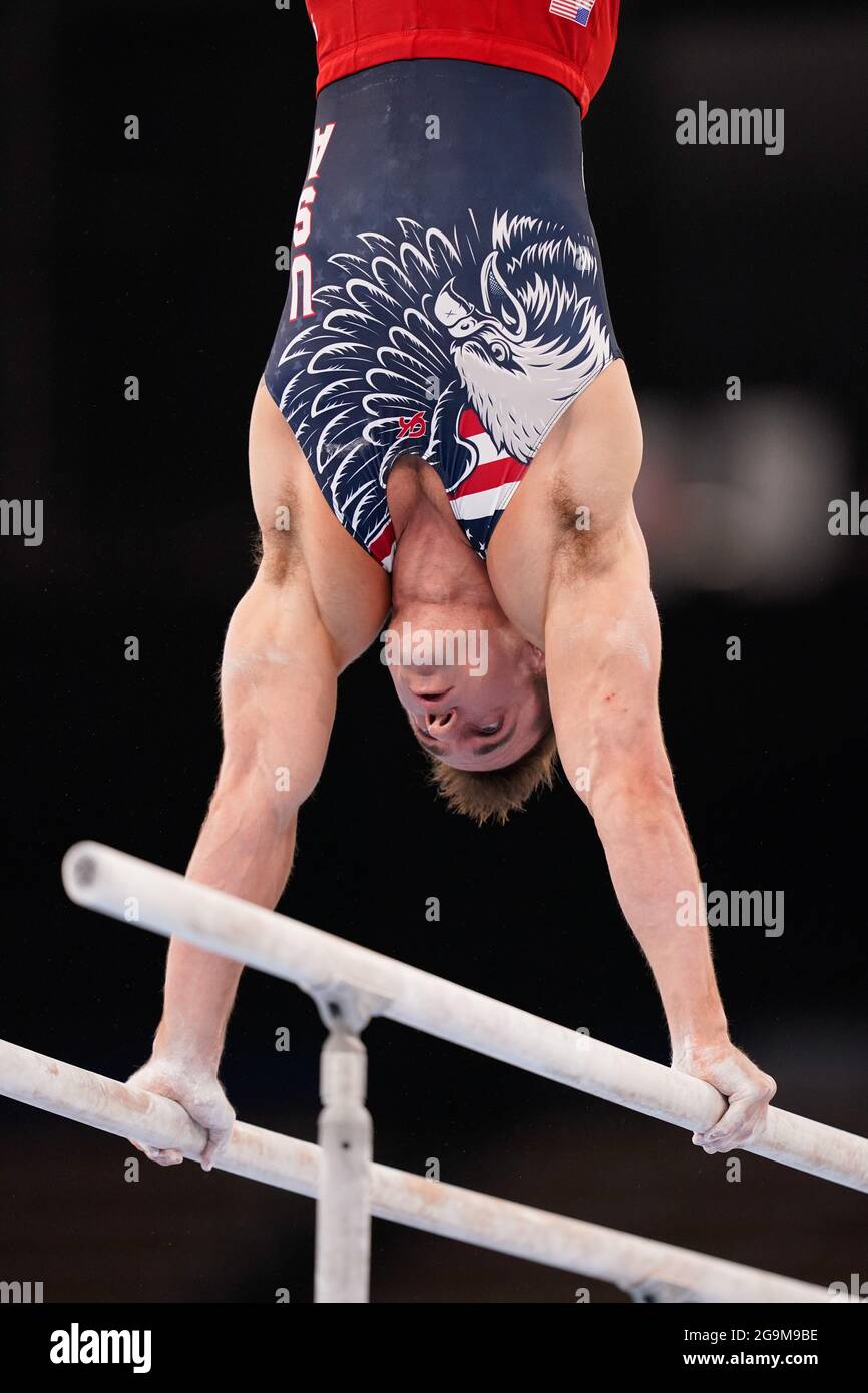 Tokyo Japan 26th July 21 Samuel Mikulak Usa Gymnastics Artistic Men S Team Final During The Tokyo Olympic Games At The Ariake Gymnastics Centre In Tokyo Japan Credit Kohei