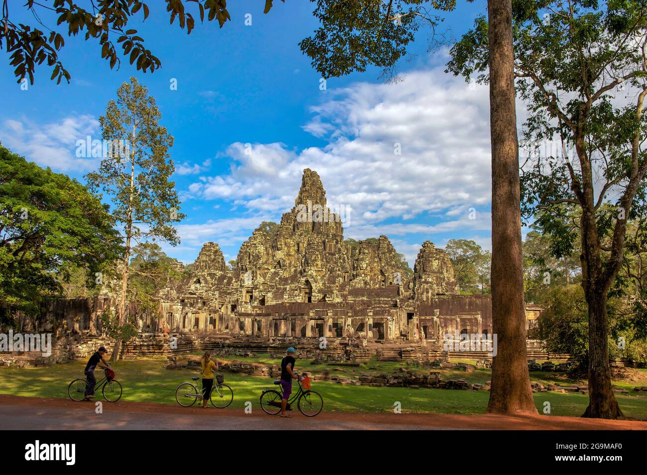 The Bayon, Angkor Thom, Siem Reap, Cambodia Stock Photo