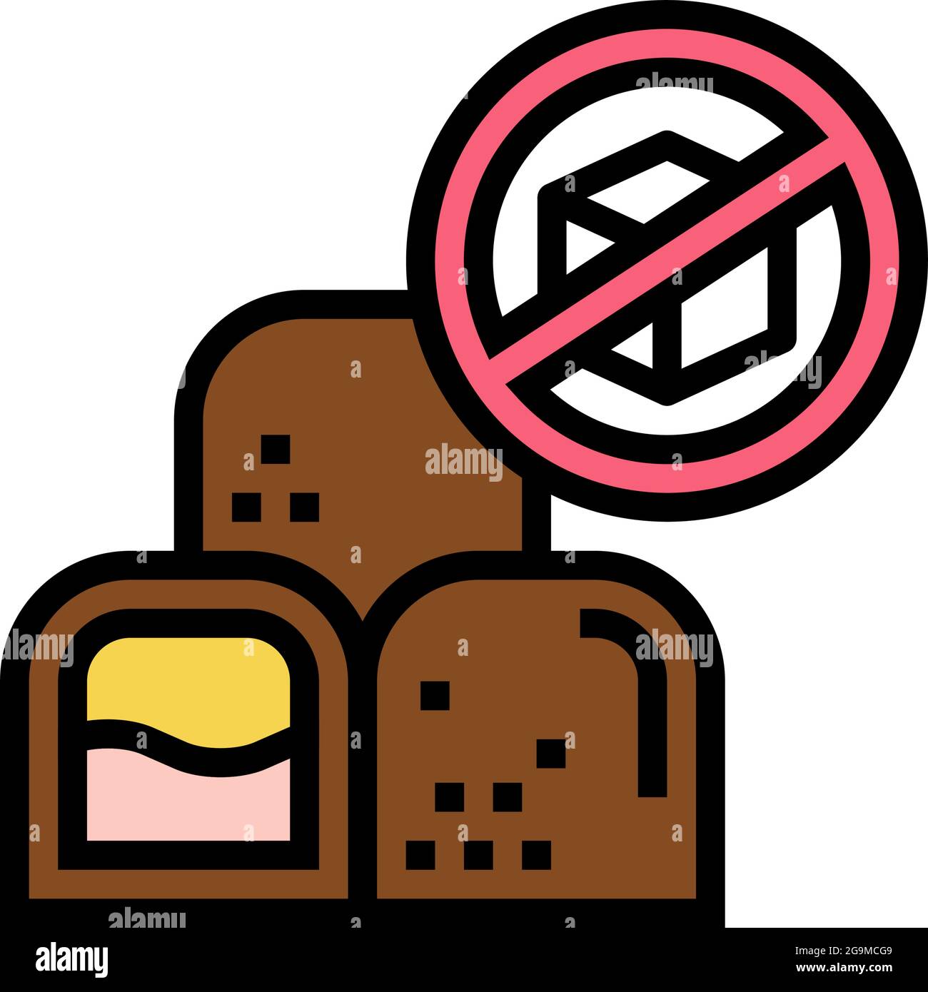 Sugar free chocolate candy color icon vector sugar free chocolate
