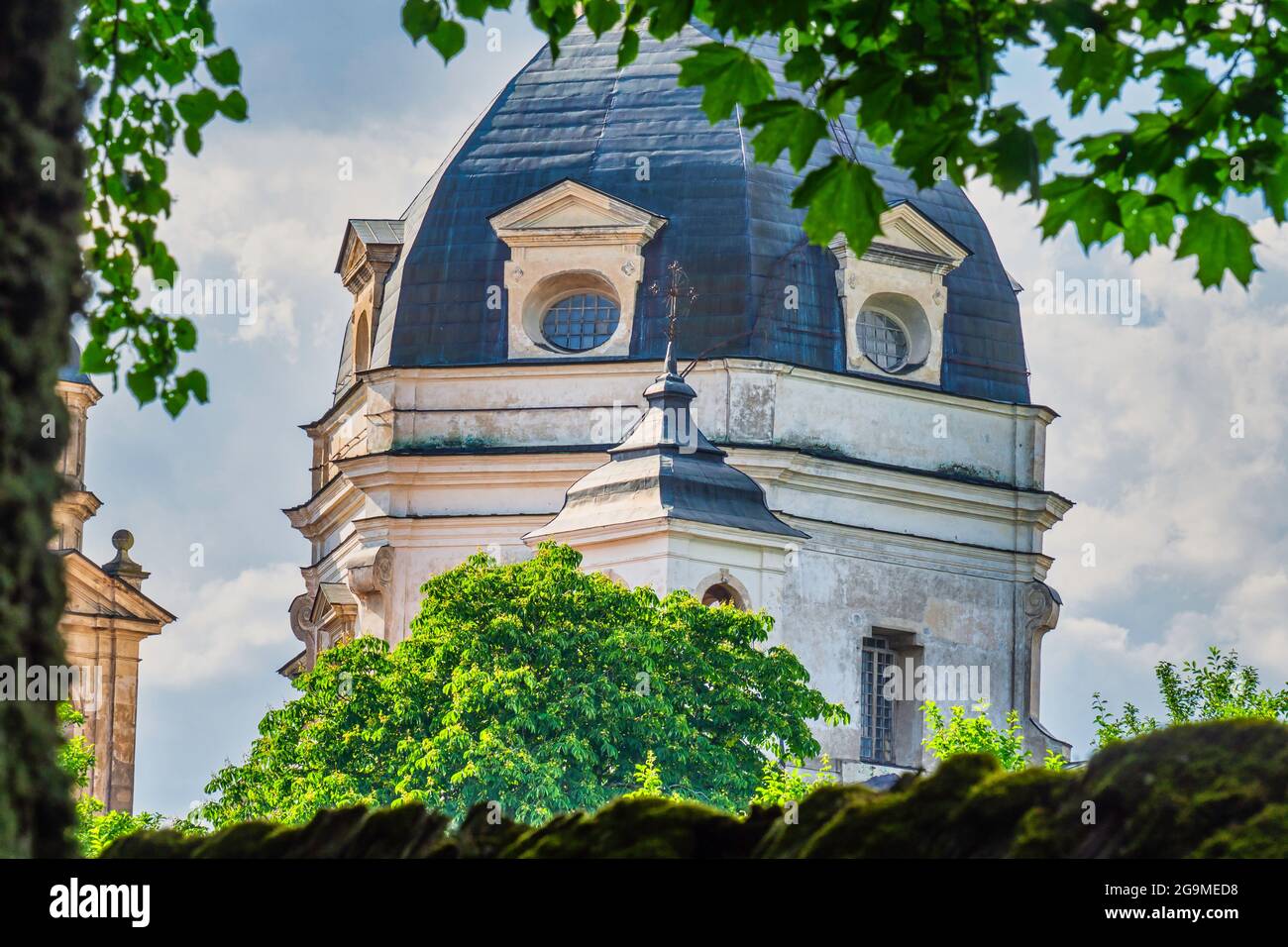 Pazaislis Abbey, Beautiful Ensembles of Baroque style in Lithuania Stock Photo