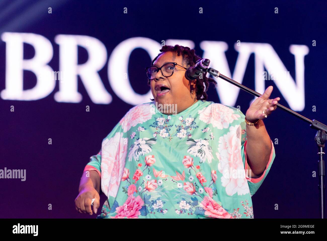 Jocelyn Brown singing live at the Soultasia music festival at Maldon ...