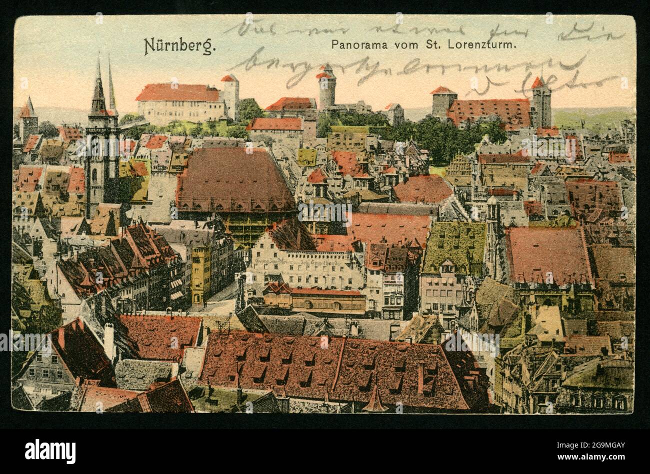 geography / travel, Germany, Bavaria, Middle Franconia, Nuremberg, view over Nuremberg, ADDITIONAL-RIGHTS-CLEARANCE-INFO-NOT-AVAILABLE Stock Photo