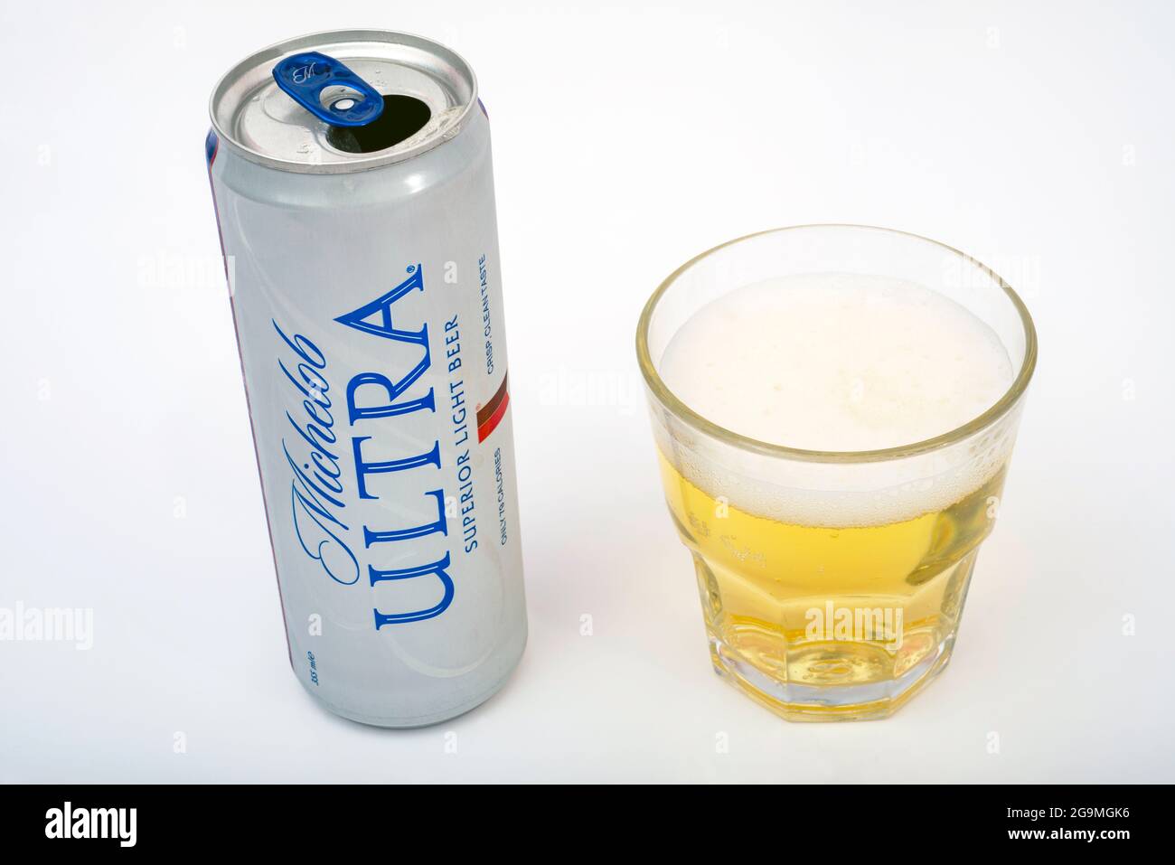 Michelob Ultra beer Stock Photo