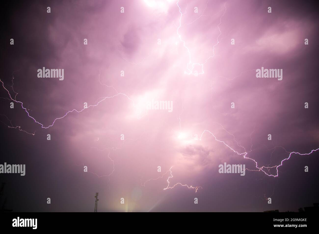 Thunder and lightning Stock Photo Alamy