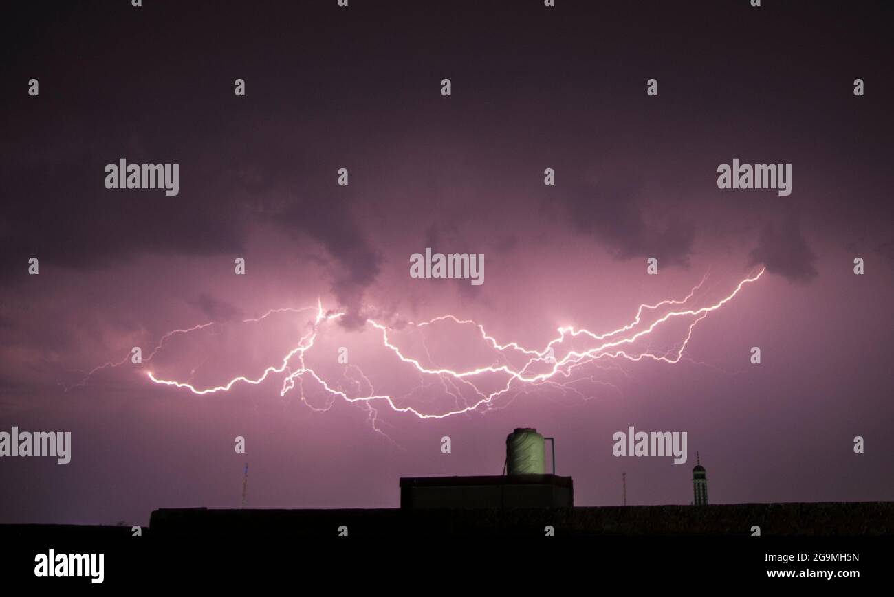 Thunder and lightning Stock Photo Alamy