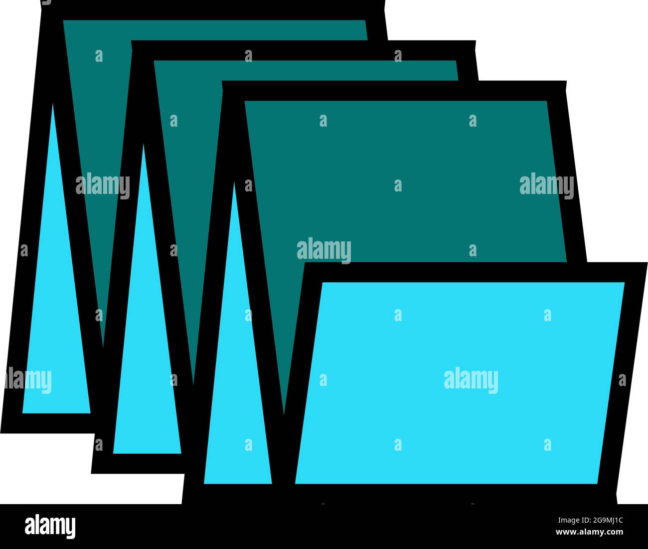 floor tiles color icon vector. floor tiles sign. isolated symbol ...