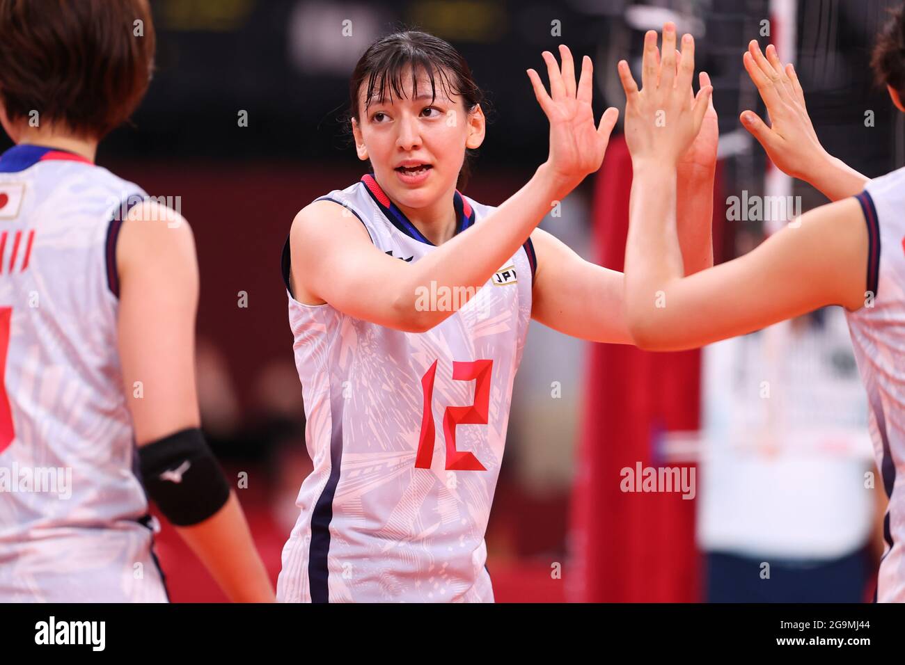 Aki Momii Jpn July 27 21 Volleyball Women S Preliminary Round Pool A Match Between Japan Serbia During The Tokyo Olympic Games At The Ariake Arena In Tokyo Japan