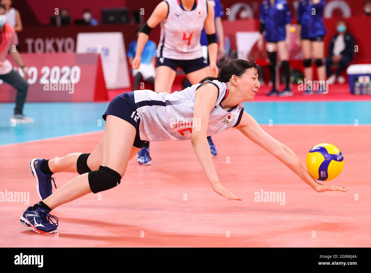 Aki Momii Jpn July 27 21 Volleyball Women S Preliminary Round Pool A Match Between Japan Serbia During The Tokyo Olympic Games At The Ariake Arena In Tokyo Japan