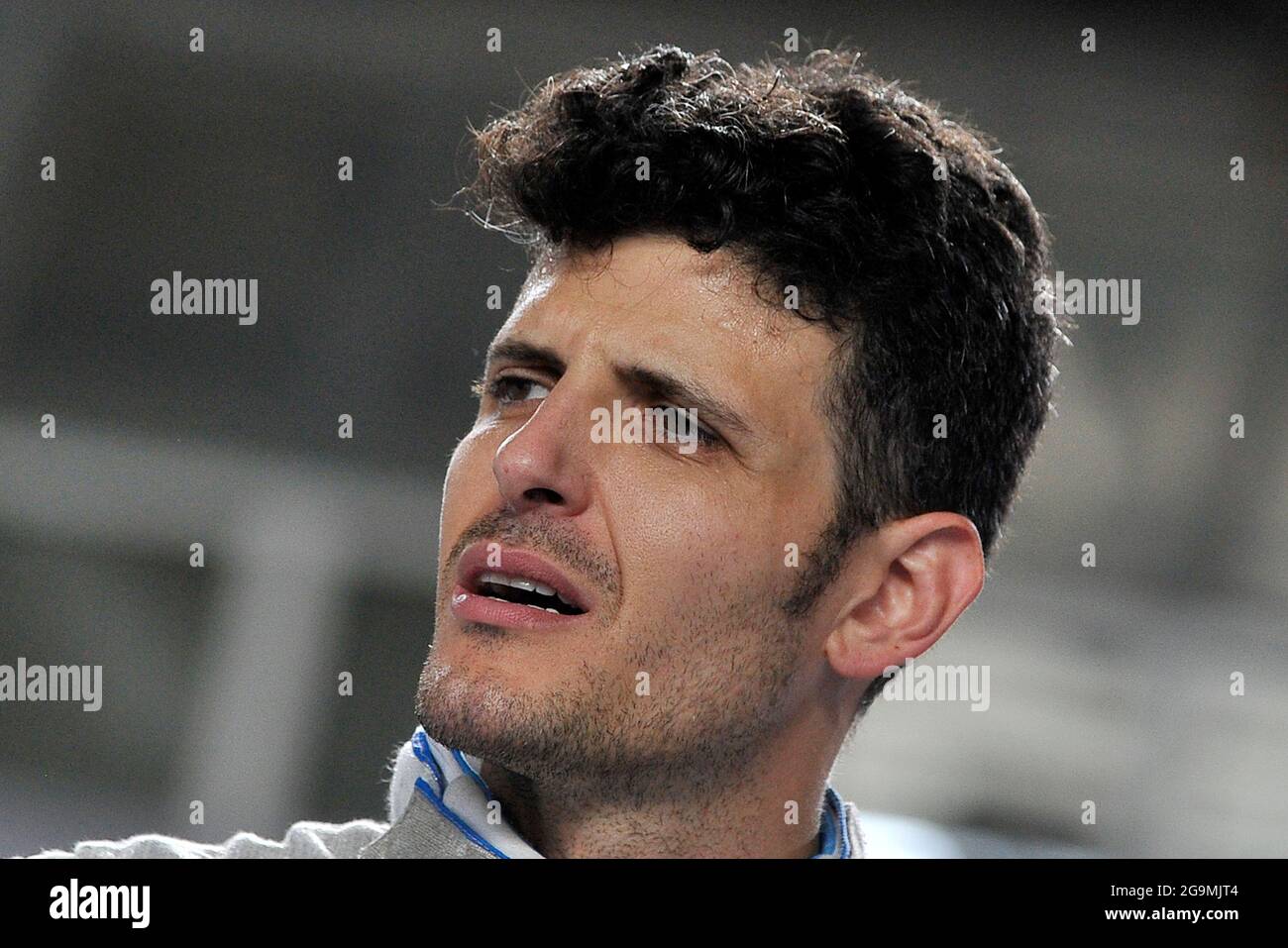 Andrea Cassarà Italian fencer, during the 2021 Italian fencing