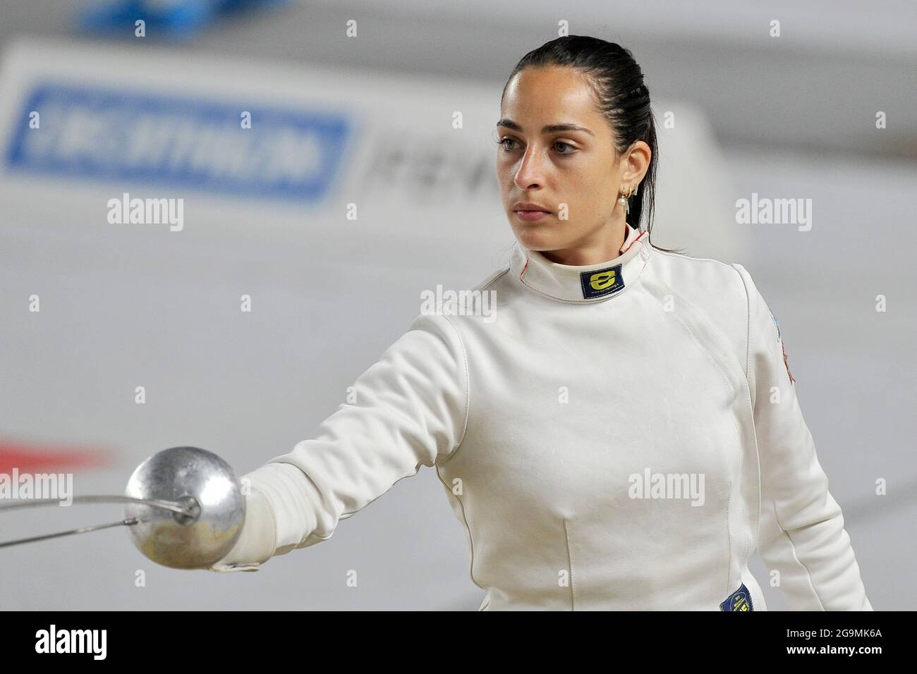 Mara Navarria Italian fencer, during the 2021 Italian fencing