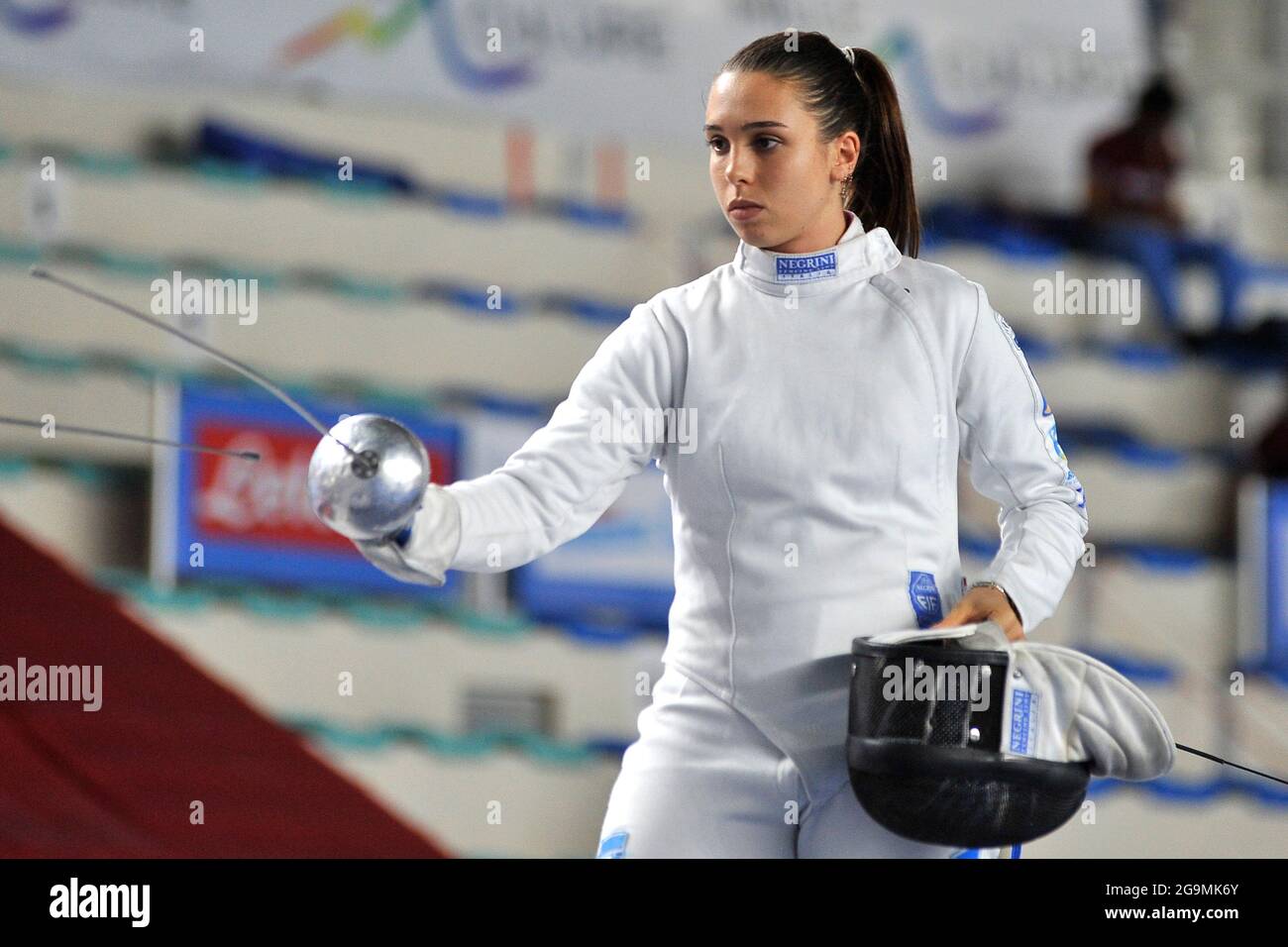 Federica Isola Italian fencer, during the 2021 Italian fencing