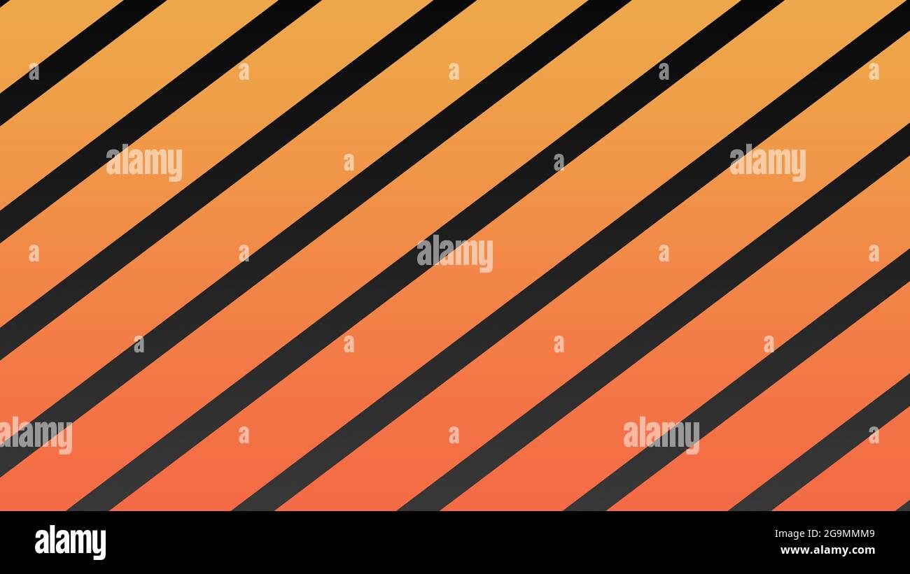 Orange on black with glossy stripes gradient background Stock Photo - Alamy