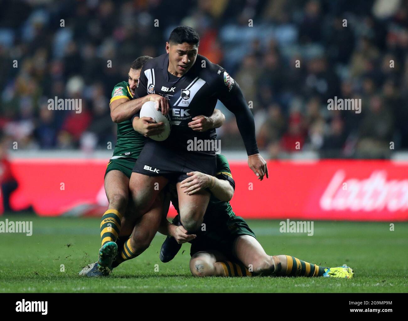 File photo dated 05/11/16 of New Zealand's Jason Taumalolo who has said he intends to play in the 2021 World Cup in England despite the withdrawal of New Zealand and Australia and he expects his team-mates to follow suit. Issue date: Tuesday July 27, 2021. Stock Photo