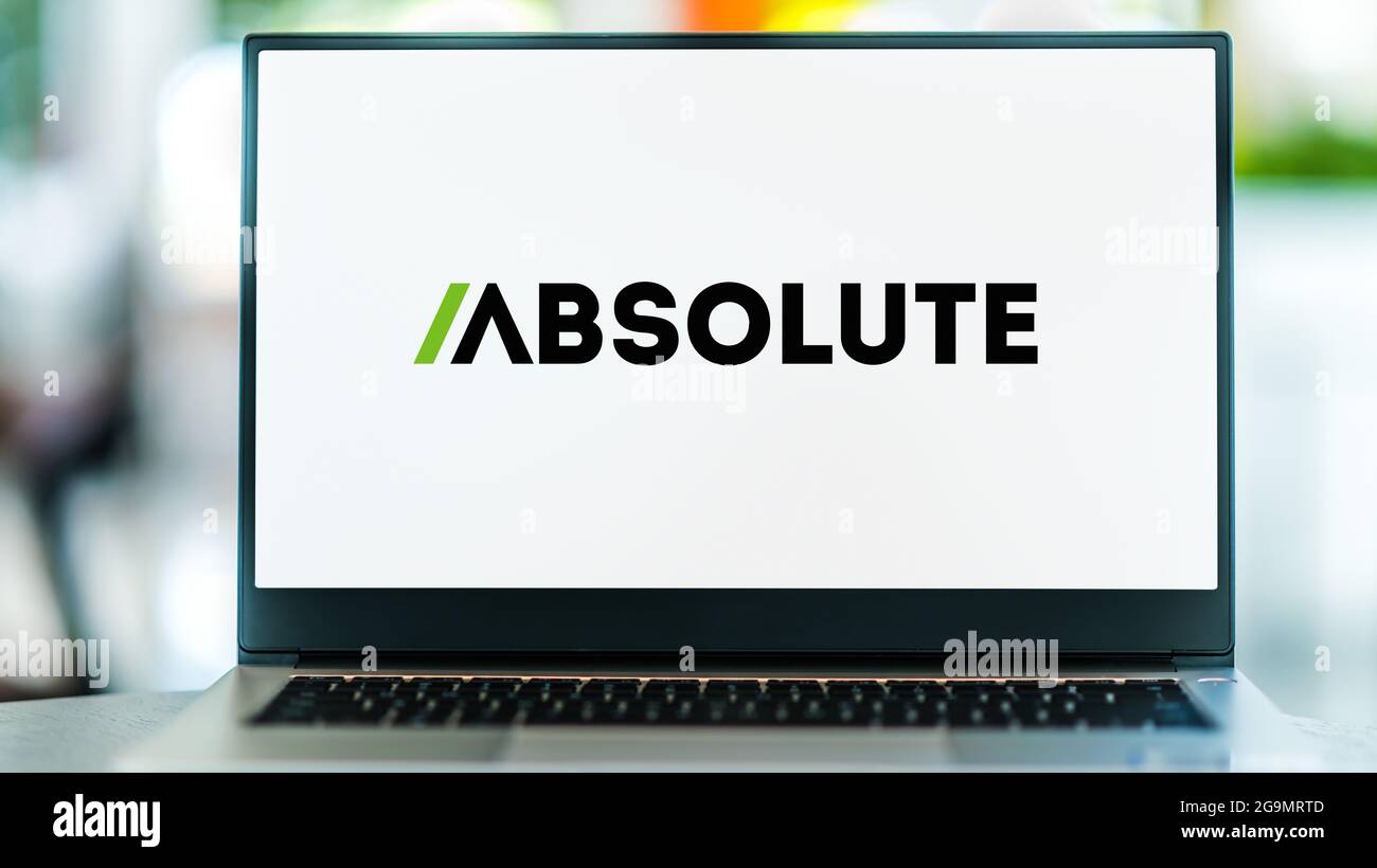 POZNAN, POL - JUL 3, 2021: Laptop computer displaying logo of Absolute  Software Corporation, a company that specializes in endpoint security and  data Stock Photo - Alamy