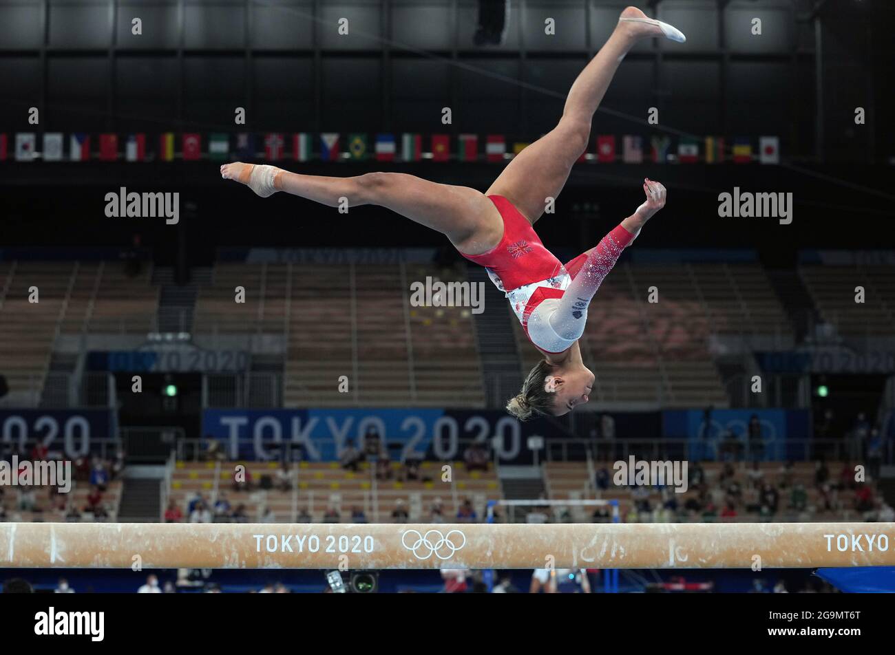 Great Britain's Amelie Morgan on the Balance Beam during the Women's ...