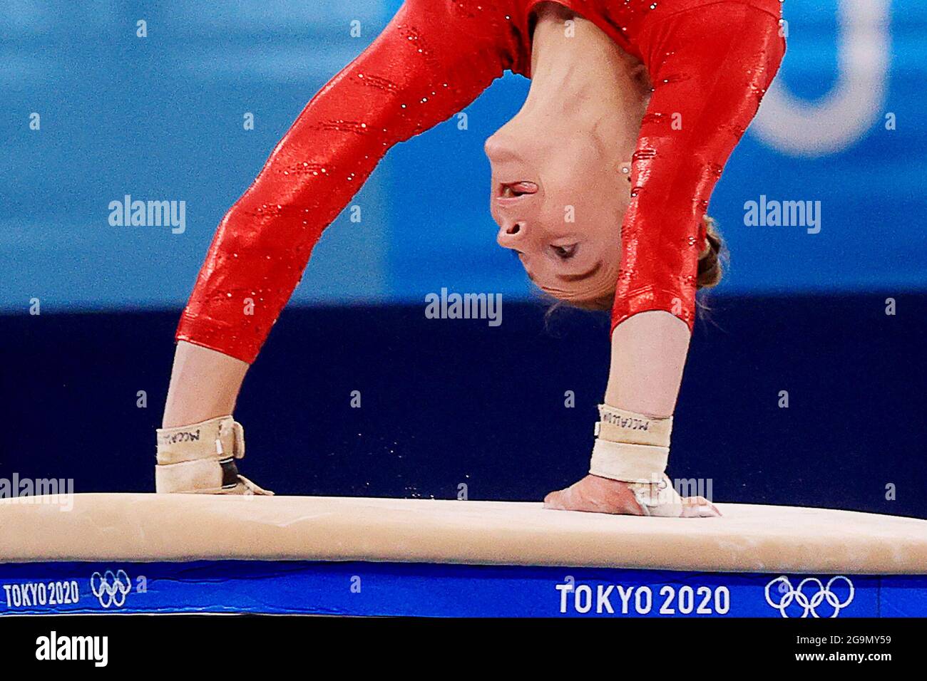 Tokyo Japan July 27 21 Grace Mccallum Of The United States Performs A Vault During The Women S Artistic Gymnastics Team All Around Final At The Summer Olympic Games At The Nippon Tokyo Japan July 27 21 Grace Mccallum Of The United States Performs A Vault During The Women S Artistic Gymnastics Team All Around Final At The Summer Olympic Games At The Nippon