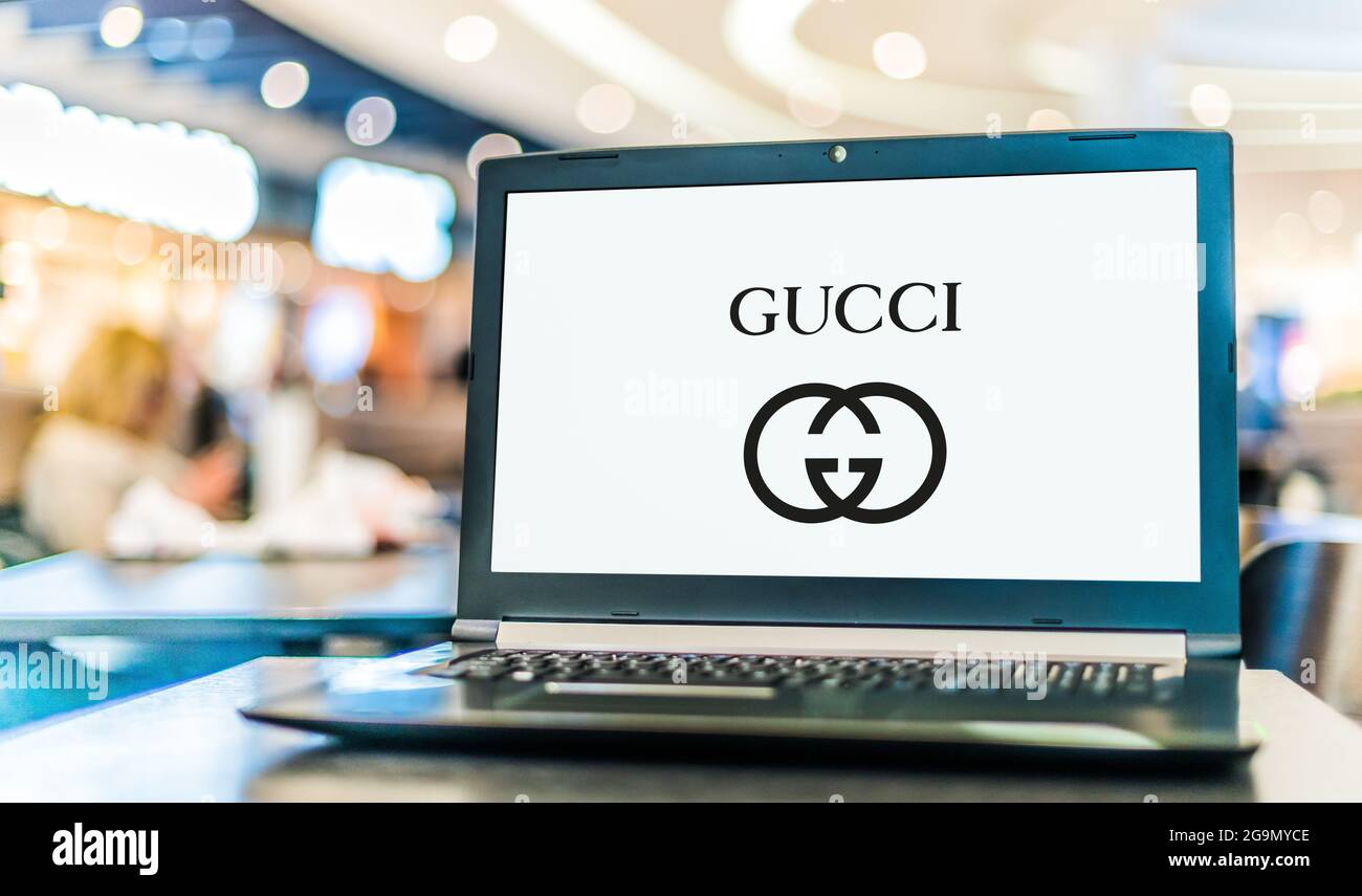POZNAN, POL - JUN 12, 2021: Laptop computer displaying logo of Gucci, an  Italian luxury brand of fashion and leather goods Stock Photo - Alamy