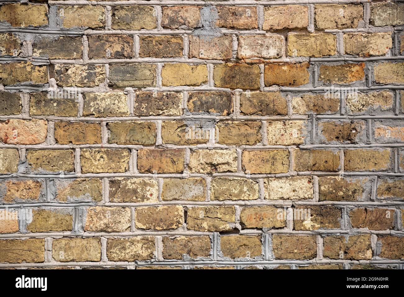 Wall of old bricks as a background Stock Photo