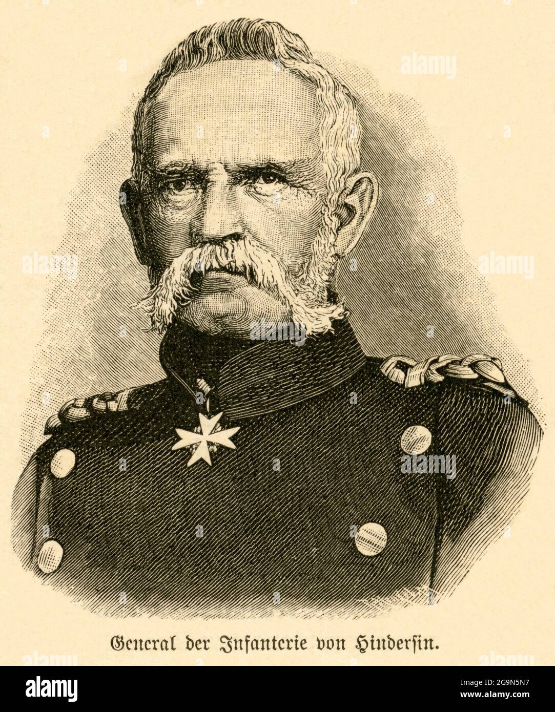 Europe, Germany, Saxony-Anhalt, Wernigerode, Gustav Eduard von Hindersin, Prussian general of infantry, ARTIST'S COPYRIGHT HAS NOT TO BE CLEARED Stock Photo