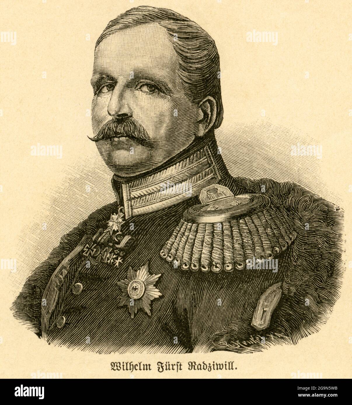 Europe, Germany, Berlin, Wilhelm von Radziwill, Prussian general, ARTIST'S COPYRIGHT HAS NOT TO BE CLEARED Stock Photo