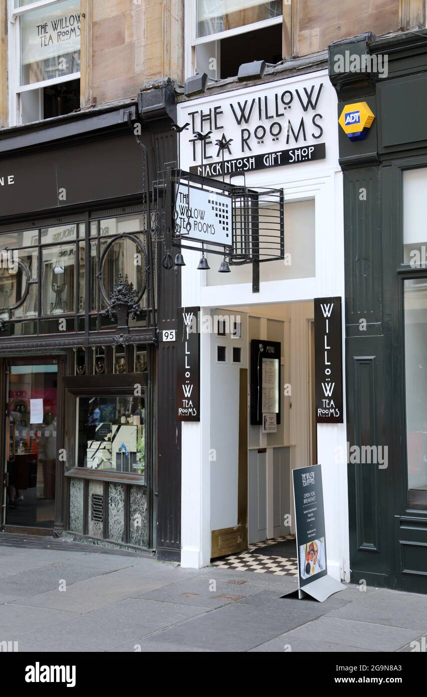 The Willow Tea Rooms in Glasgow Stock Photo