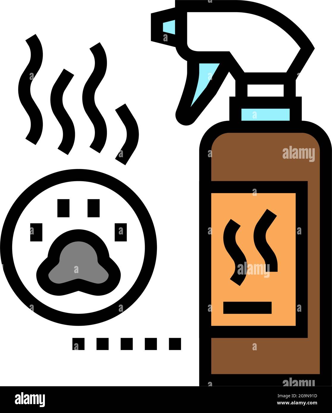 odor neutralizer color icon vector. odor neutralizer sign. isolated ...