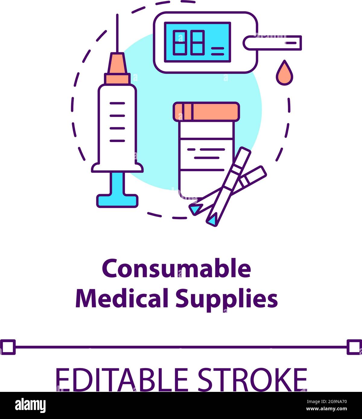 Consumable medical supplies concept icon Stock Vector Image & Art Alamy
