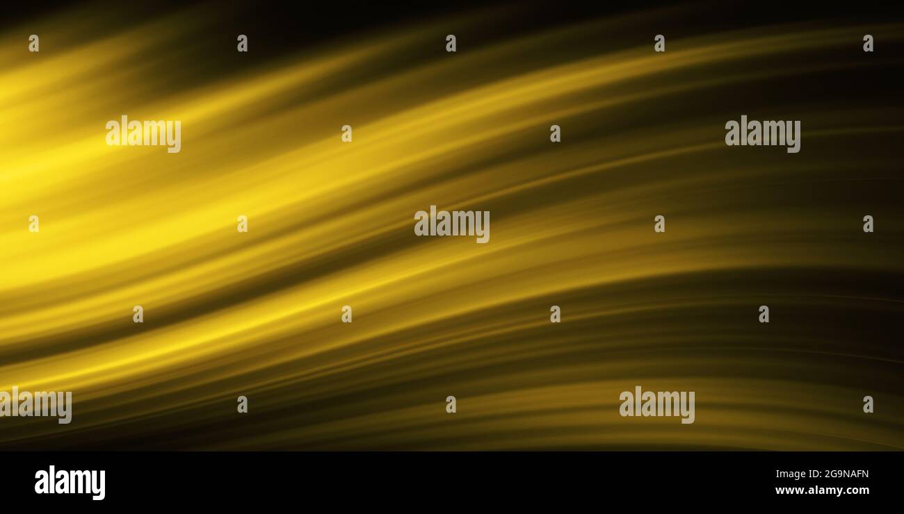 Abstract Gold wave lines on black background, Soft Gold Wave, abstract ...