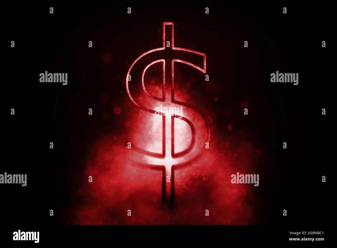 Dollar symbol icon outline hi-res stock photography and images - Alamy