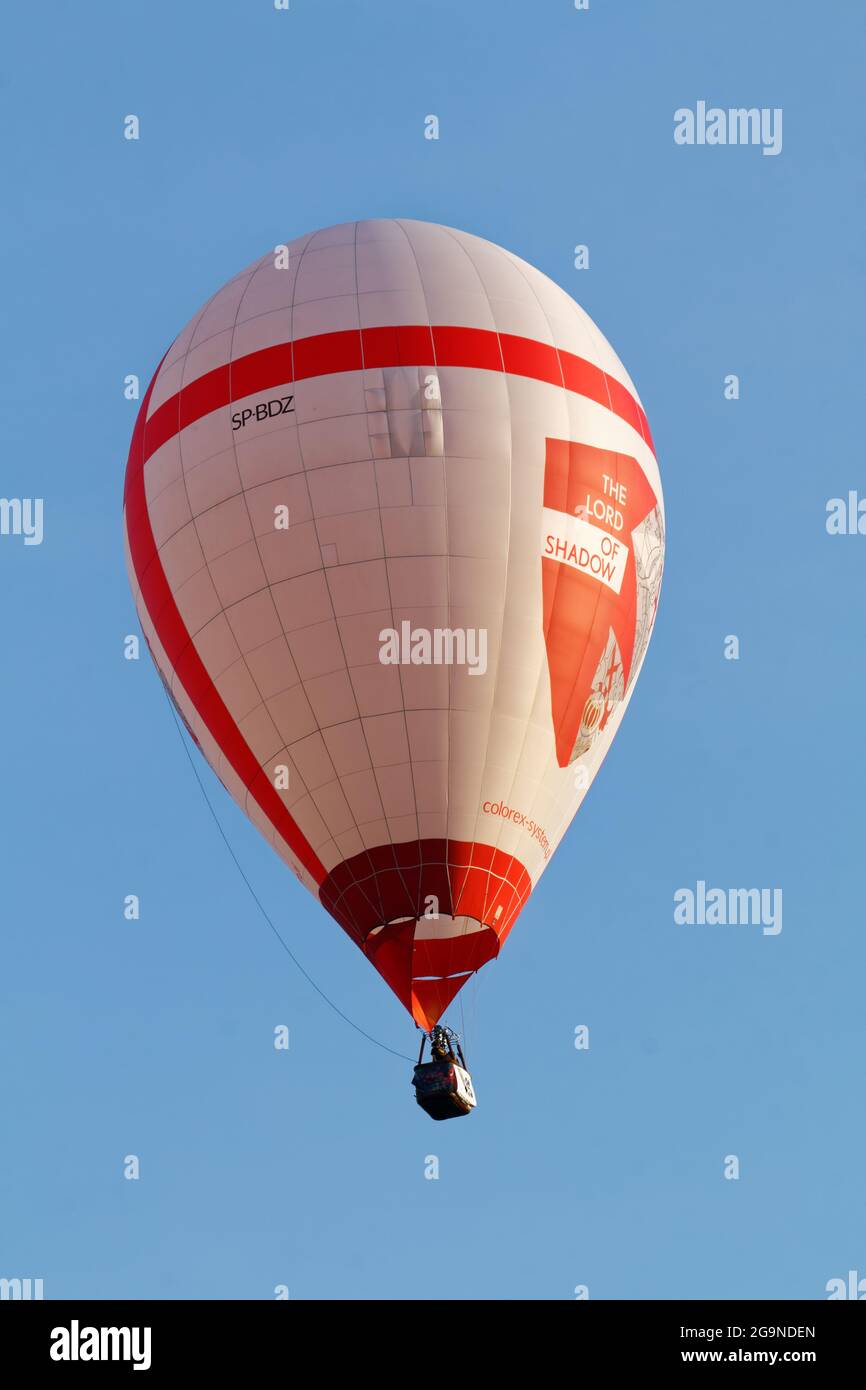 Hot air balloon competition to celebrate the 100th Anniversary of Silesian Uprisings Stock Photo