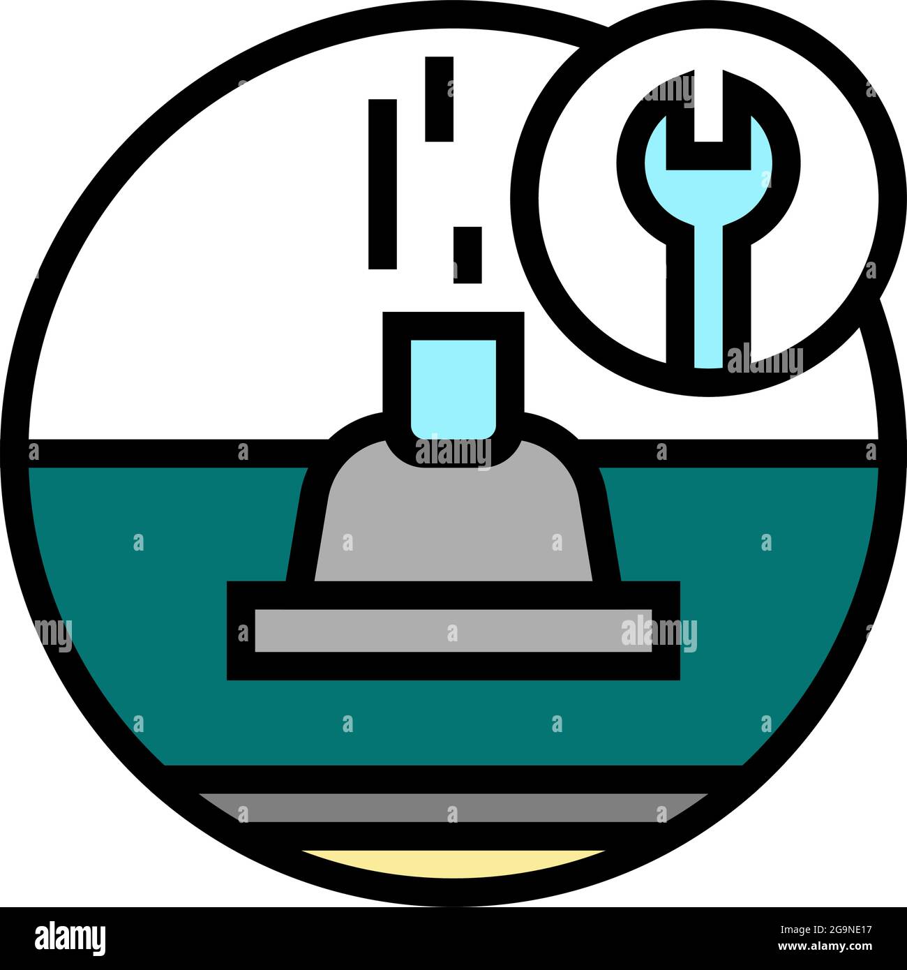 roof ventilation color icon vector illustration Stock Vector Image ...