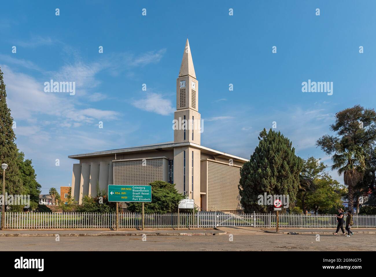 MIDDELBURG, SOUTH AFRICA APRIL 22, 2021 A street scene, with the