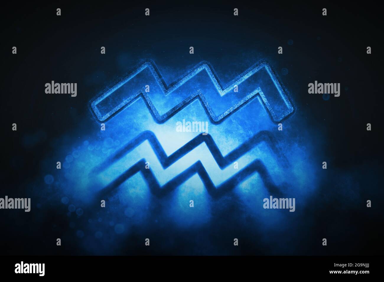 Aquarius zodiac sign, night sky, Horoscope Astrology background